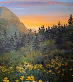 "Morning Glow on Hurricane Ridge" by Valle Nevaril #129