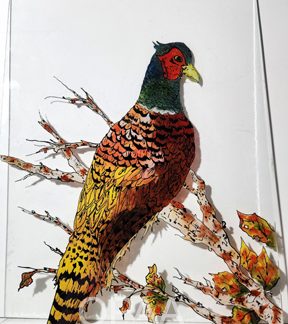 "Pheasant on Glass" by Melody Todnem #145
