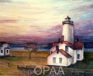 "Sequim Dungeness Lighthouse II" by Allyne Lawson #117