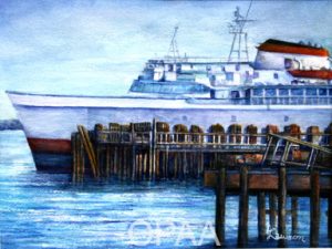 Waiting, Port Angeles Ferry, Allyne Lawson, #115