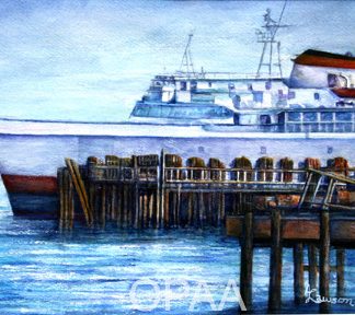 Waiting, Port Angeles Ferry" by Allyne Lawson #115