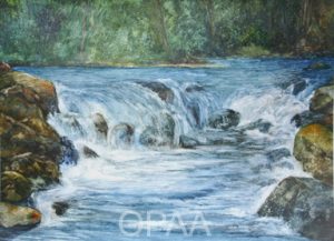 Waterfalls, Buck Creek, Allyne Lawson, #154